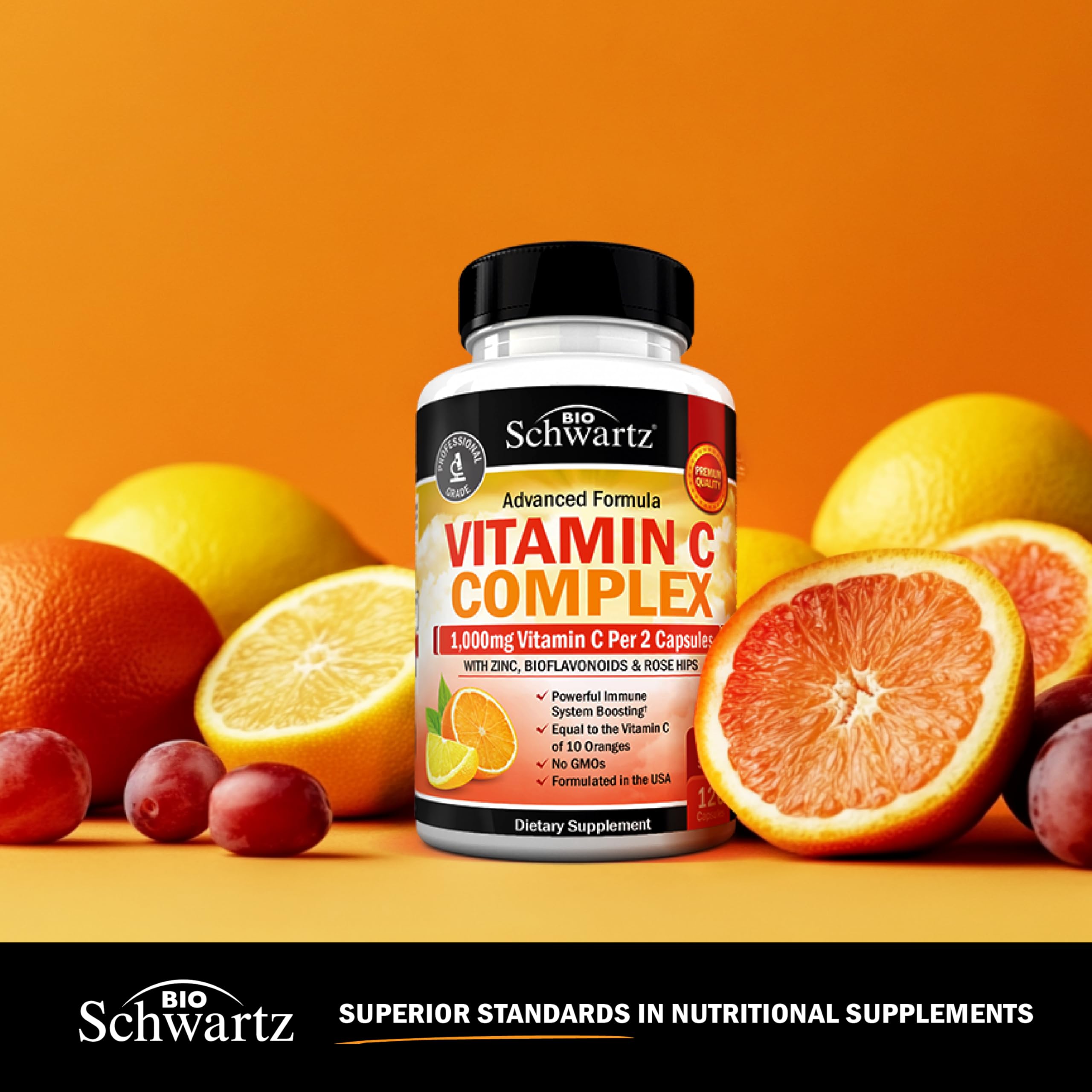 BioSchwartz Vitamin C Complex box packaging designed for easy shelf appeal