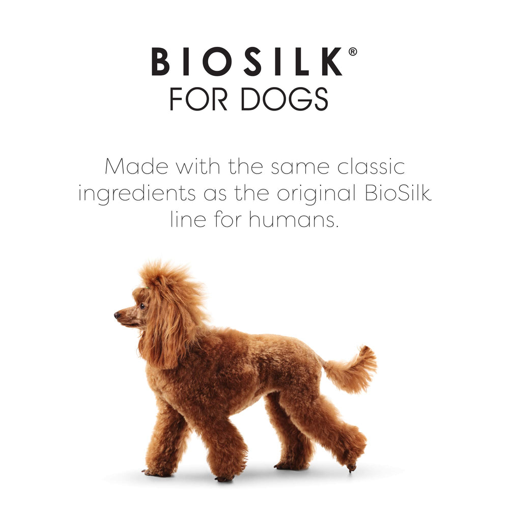 BioSilk for Dogs puppy-friendly detangler for gentle grooming sessions.