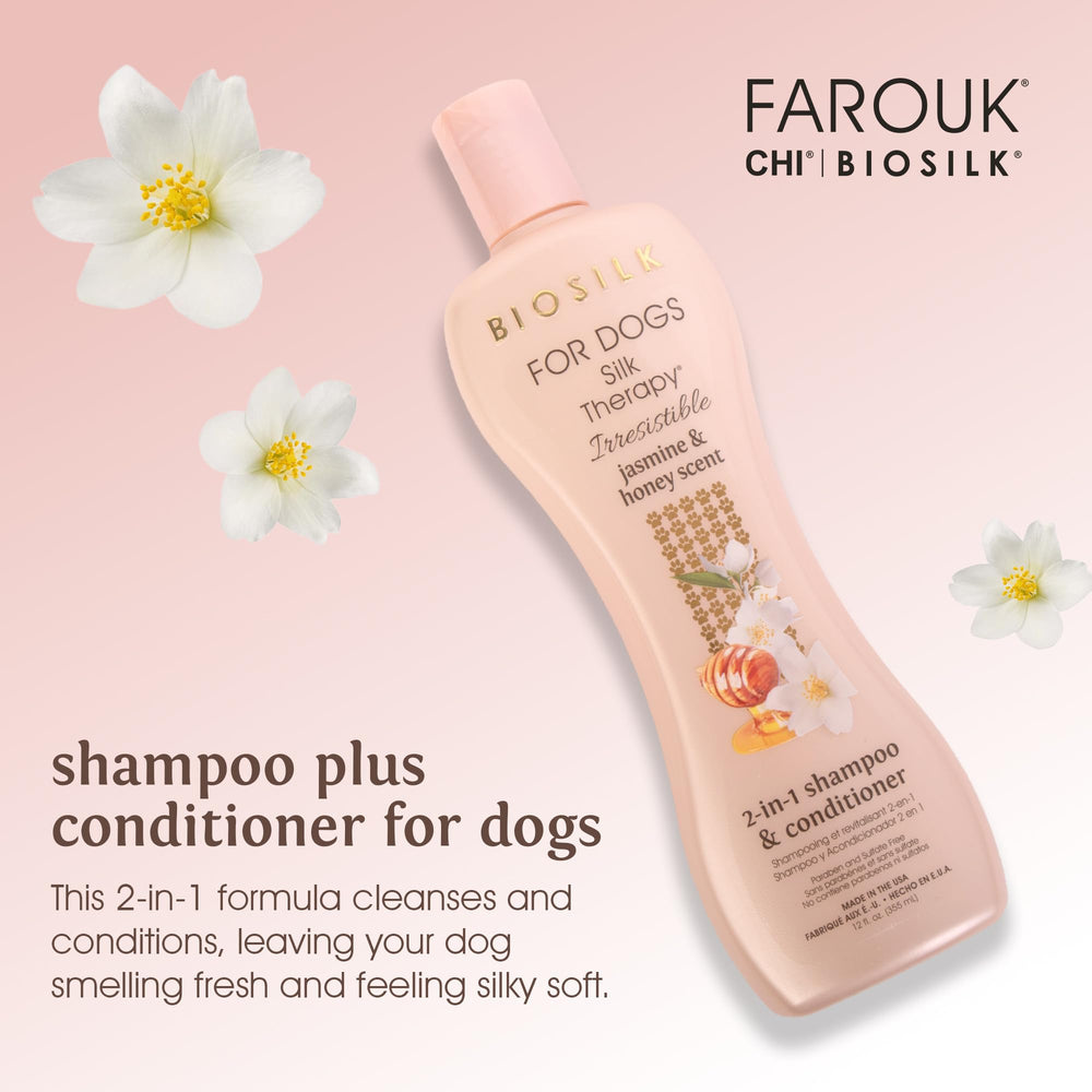 BioSilk for Dogs lathering coat demonstrates easy cleansing.