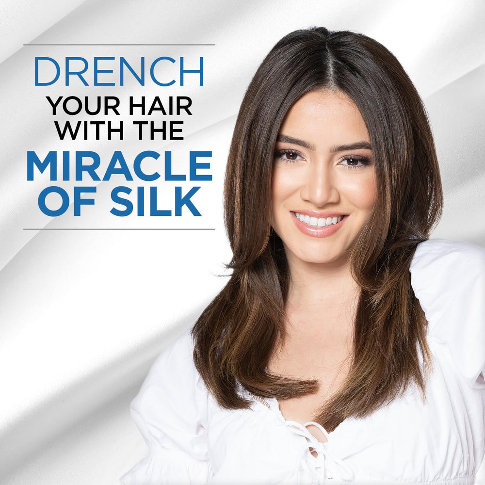BioSilk Hydrating Therapy close up reveals shine on strands