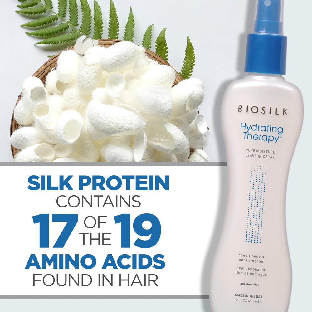BioSilk Hydrating Therapy sulfate-free paraben-free label shown