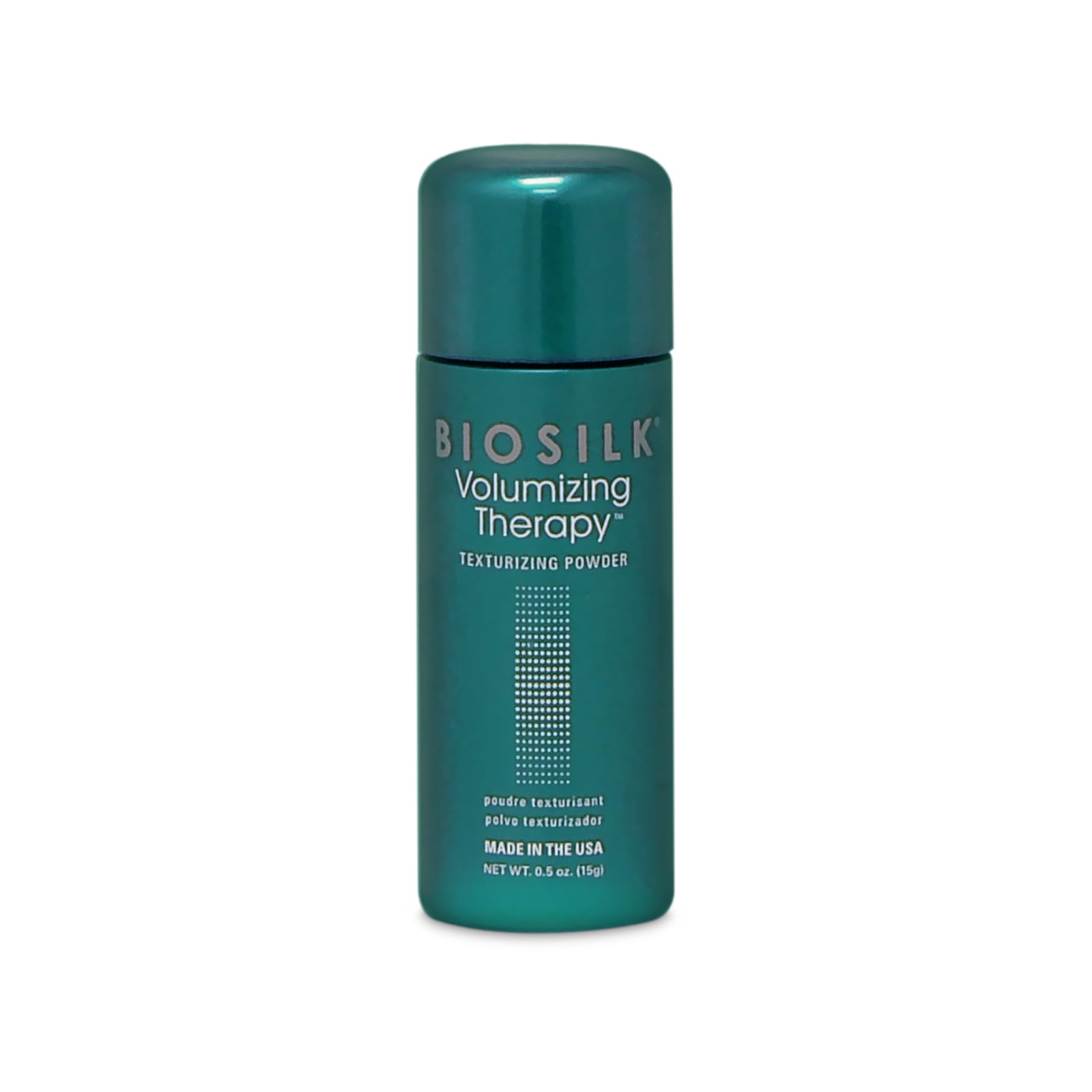 BioSilk Volumizing Therapy root lift powder boosts lift at the roots for lasting style.