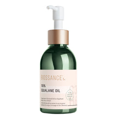 BIOSSANCE 100% Squalane Oil bottle shows vegan hydration for skin and body.