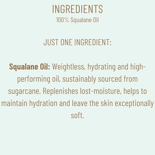 BIOSSANCE 100% Squalane Oil quick absorption for everyday use.