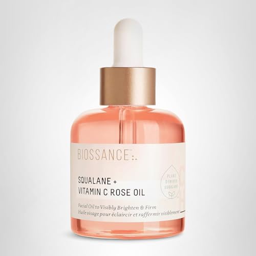 BIOSSANCE Rose-based facial oil suitable for all skin types.