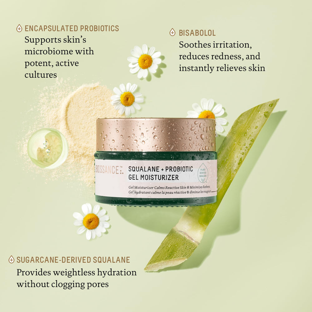 BIOSSANCE moisturizer applied to forearm demonstrates fast absorption.