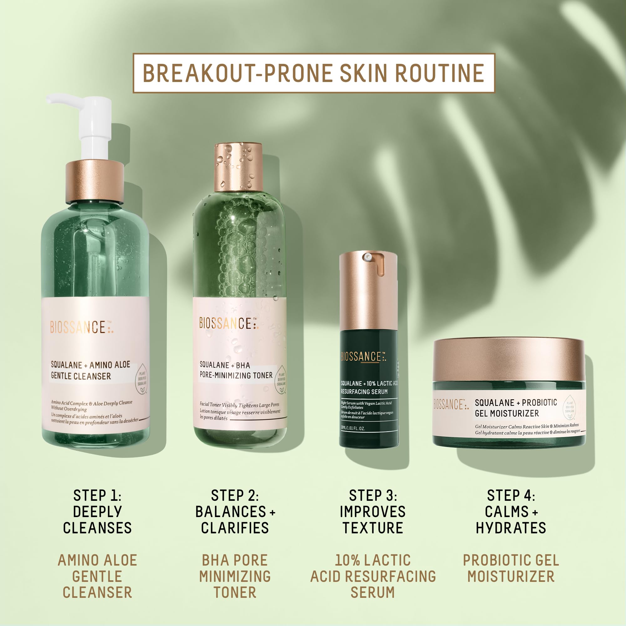 BIOSSANCE glow after use illustrating balanced skin appearance.