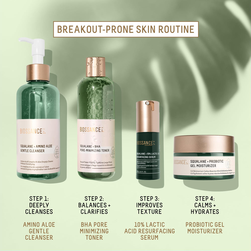 BIOSSANCE glow after use illustrating balanced skin appearance.