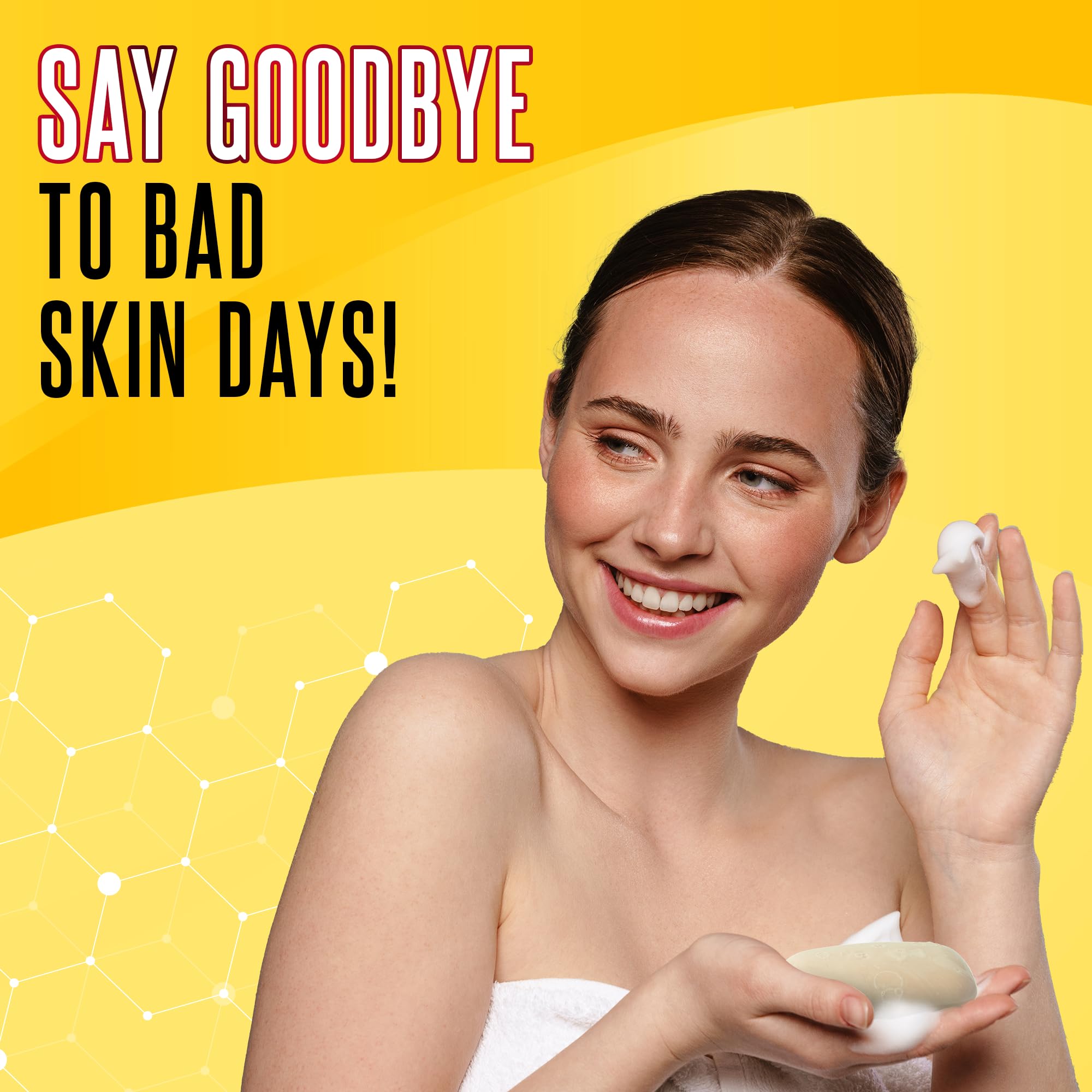 Biosulfur Grisi branding signals antimicrobial properties for clearer skin.