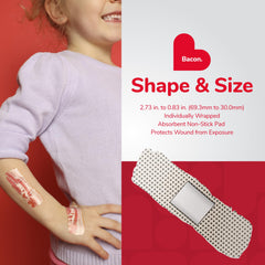 BioSwiss bacon bandages on skin showing secure, comfortable movement