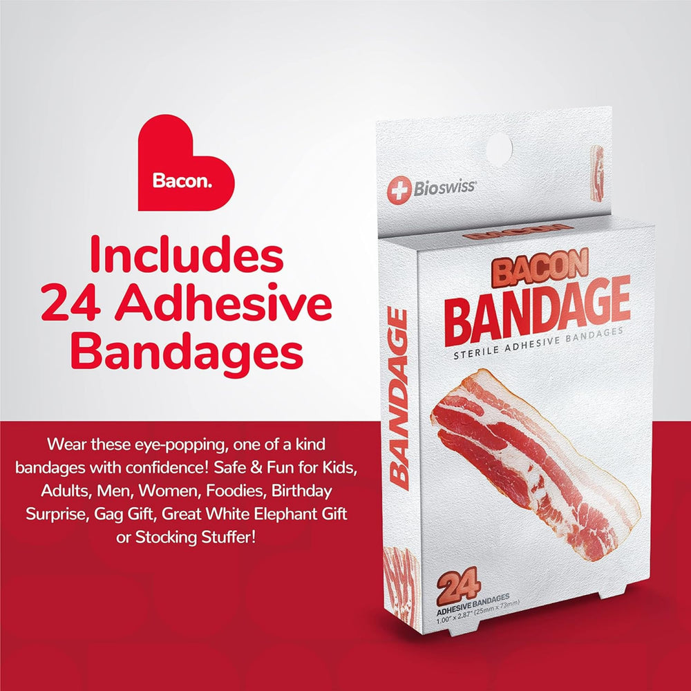 BioSwiss bacon bandages, sterile and individually wrapped for hygienic first aid