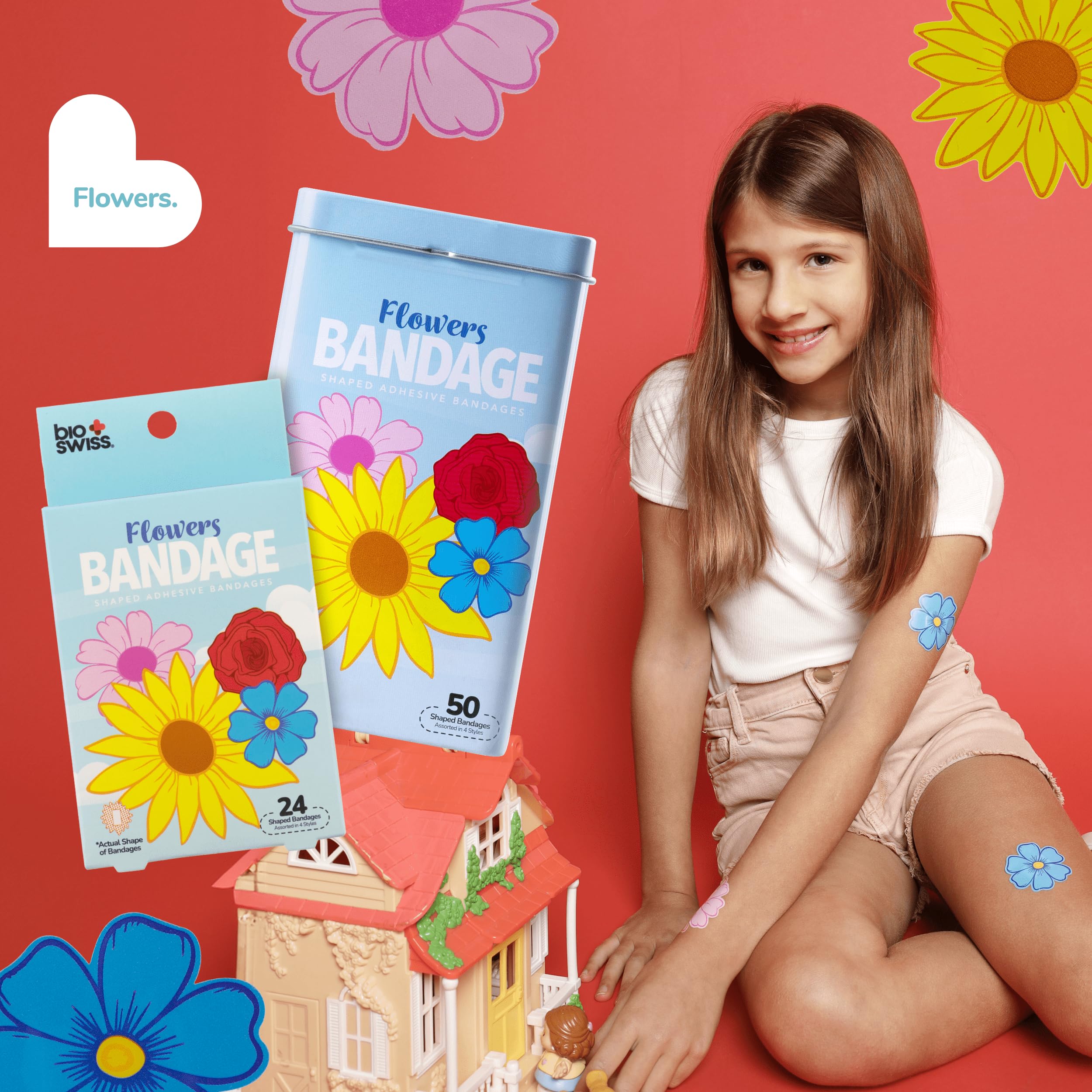 BioSwiss colorful designs make wound care approachable for kids.