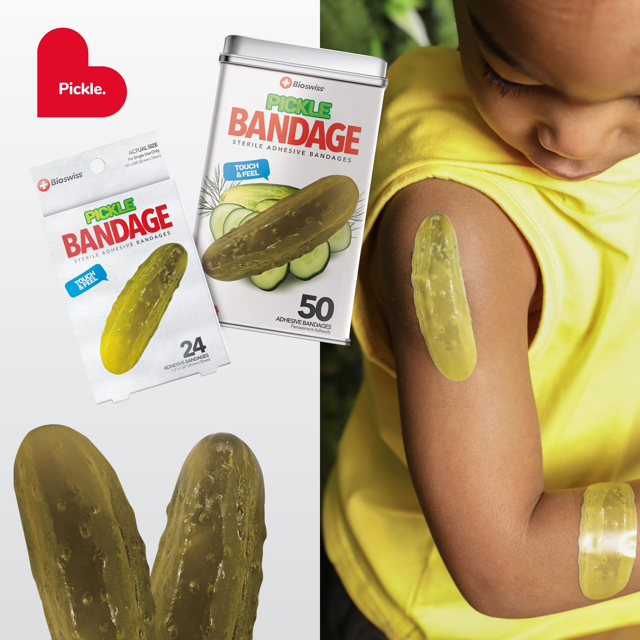 BioSwiss individually wrapped bandages ensure hygienic use on the go.
