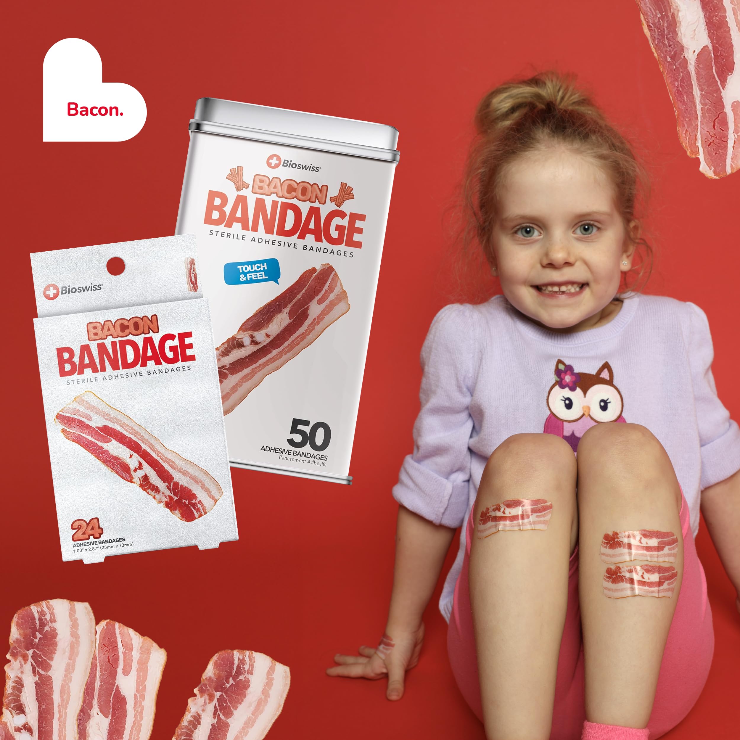 BioSwiss bacon bandages travel-ready kit for purses and backpacks