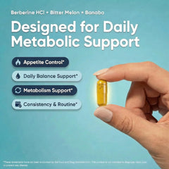 Biotech Labs Berberine bottle label closeup highlighting branding and quality focus.