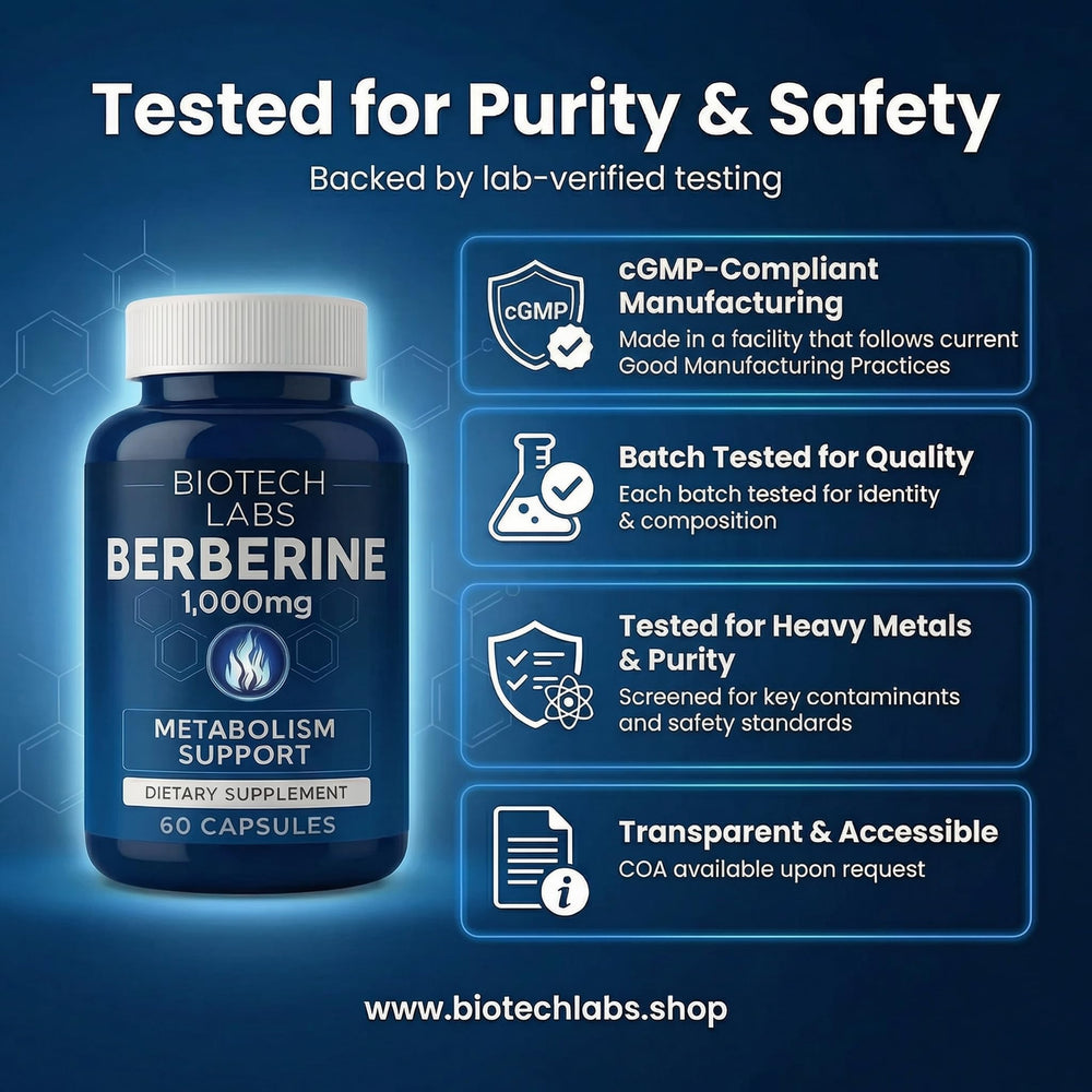 Biotech Labs Two capsules daily routine visual shows easy daily use.