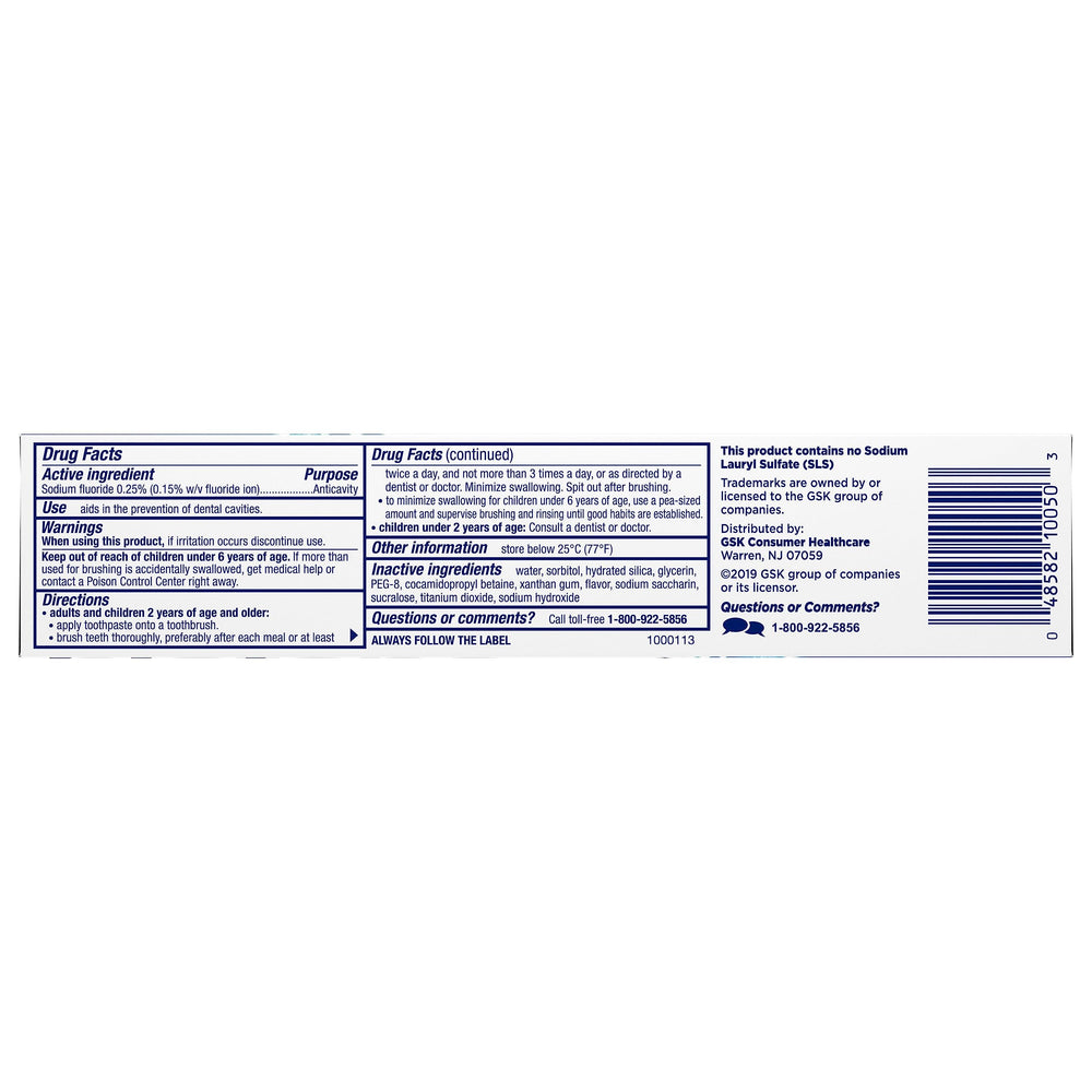 Sugar-free, alcohol-free Biotène toothpaste supports non-irritating daily oral care.