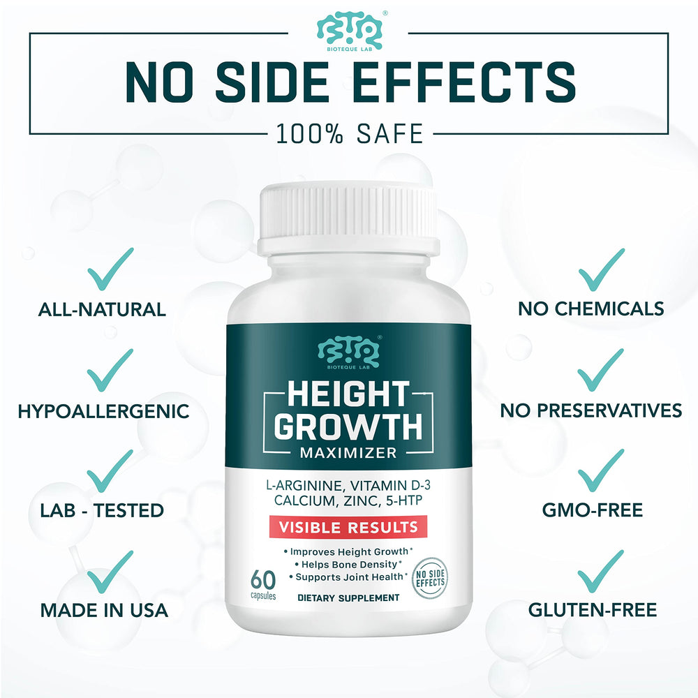 Biotequelab packaging emphasizes GMO-free and gluten-free attributes.