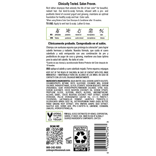 Biotera Color Care Shampoo packaging detail highlights premium bottle and pump