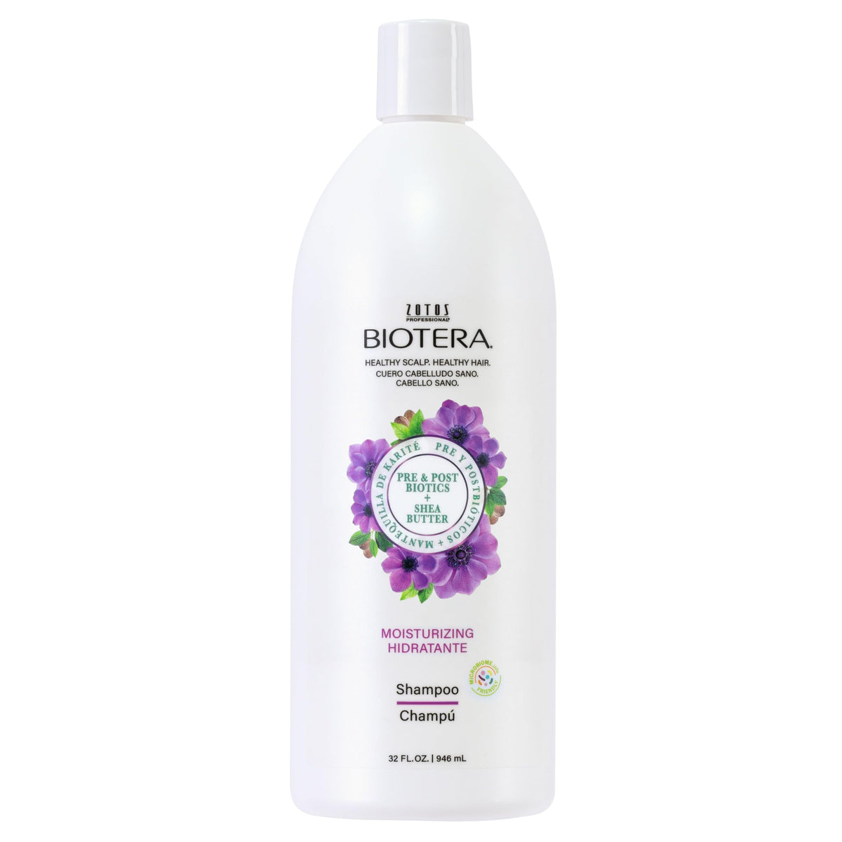 Biotera Moisturizing Shampoo bottle full shows a rich, color-safe cleanse for dry hair.