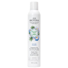 Biotera Styling Fragrance-Free Firm Hold Hair Spray bottle for all-day control.