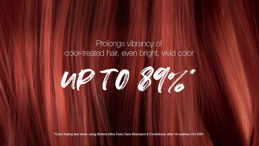Biotera Ultra Color Care Shampoo vegan cruelty-free symbol signaling ethical care.