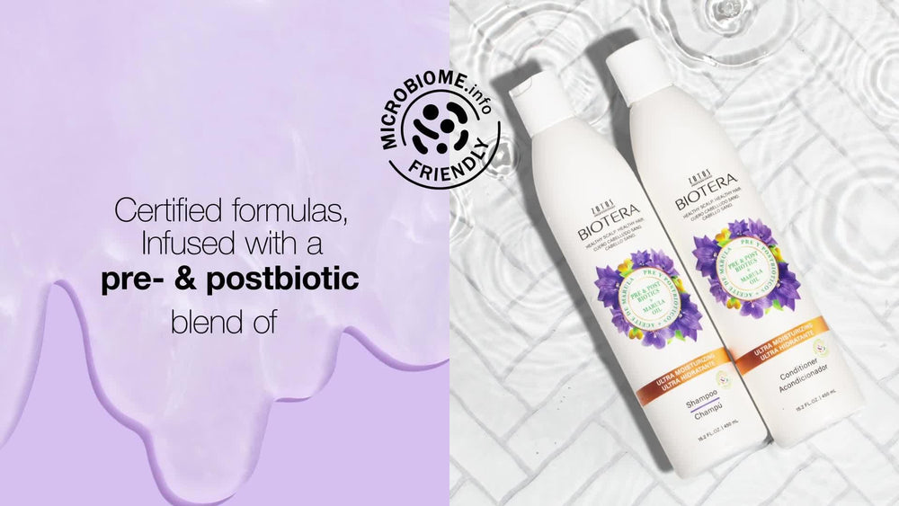 Biotera Ultra Moisturizing Leave-In emphasizes a scalp-friendly pre/postbiotic blend.