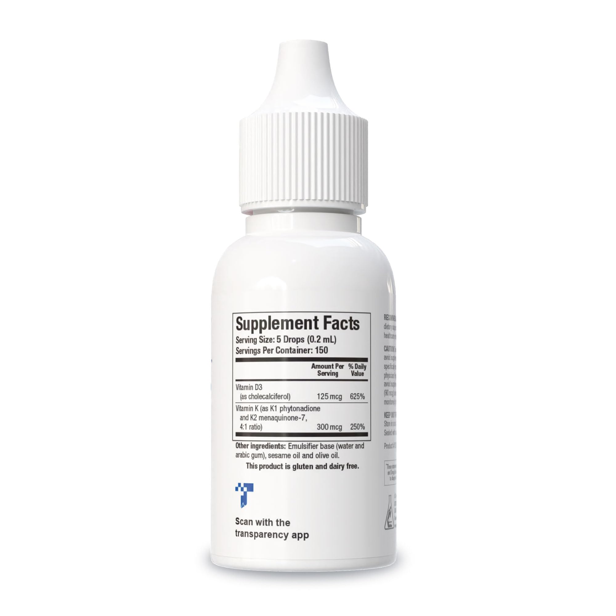Bio-DK-Mulsion dropper demonstrates easy, precise dosing of D3 and MK-7