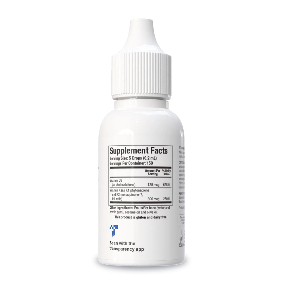 Bio-DK-Mulsion dropper demonstrates easy, precise dosing of D3 and MK-7
