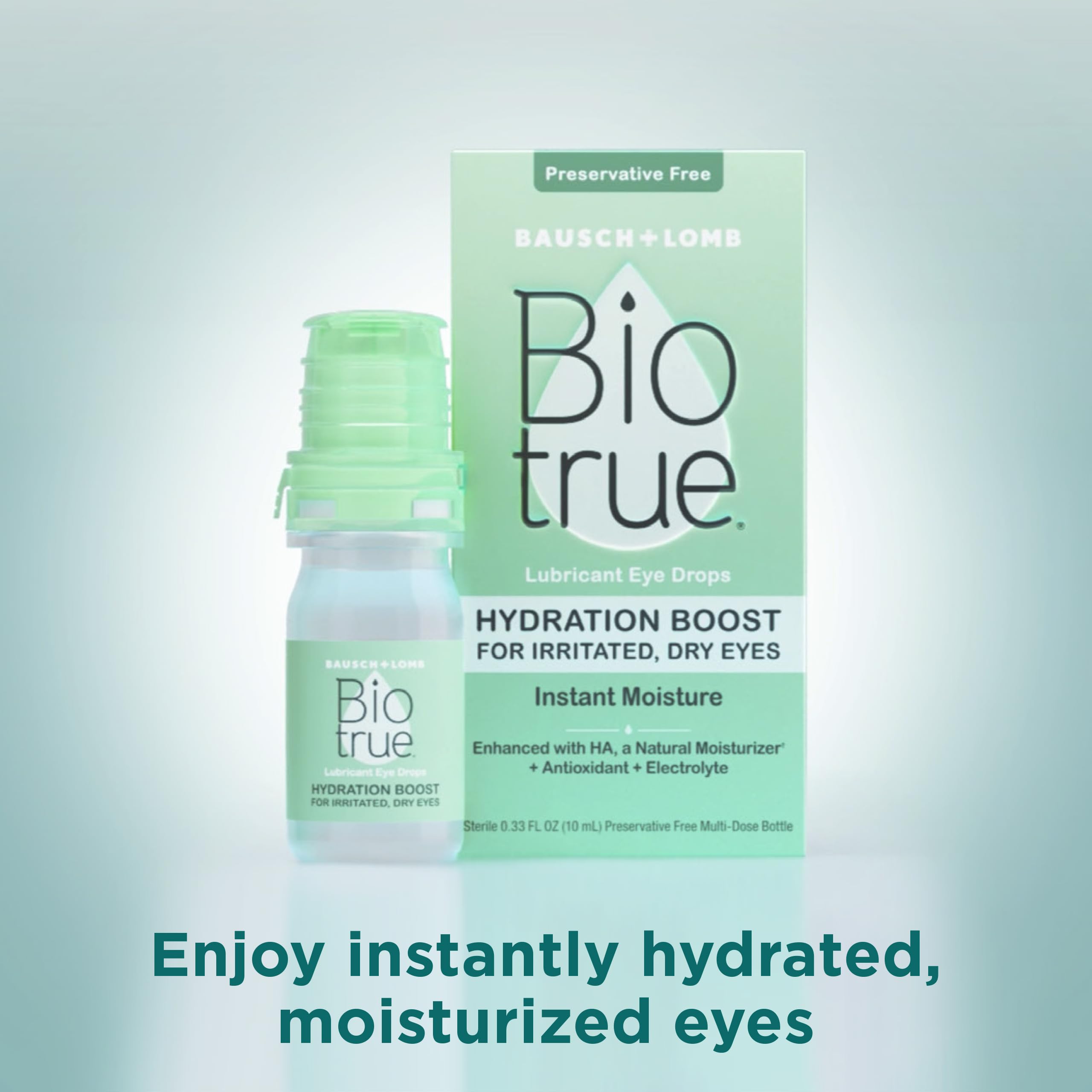 Biotrue Hydration Boost with contact lenses in mind for comfortable wear.