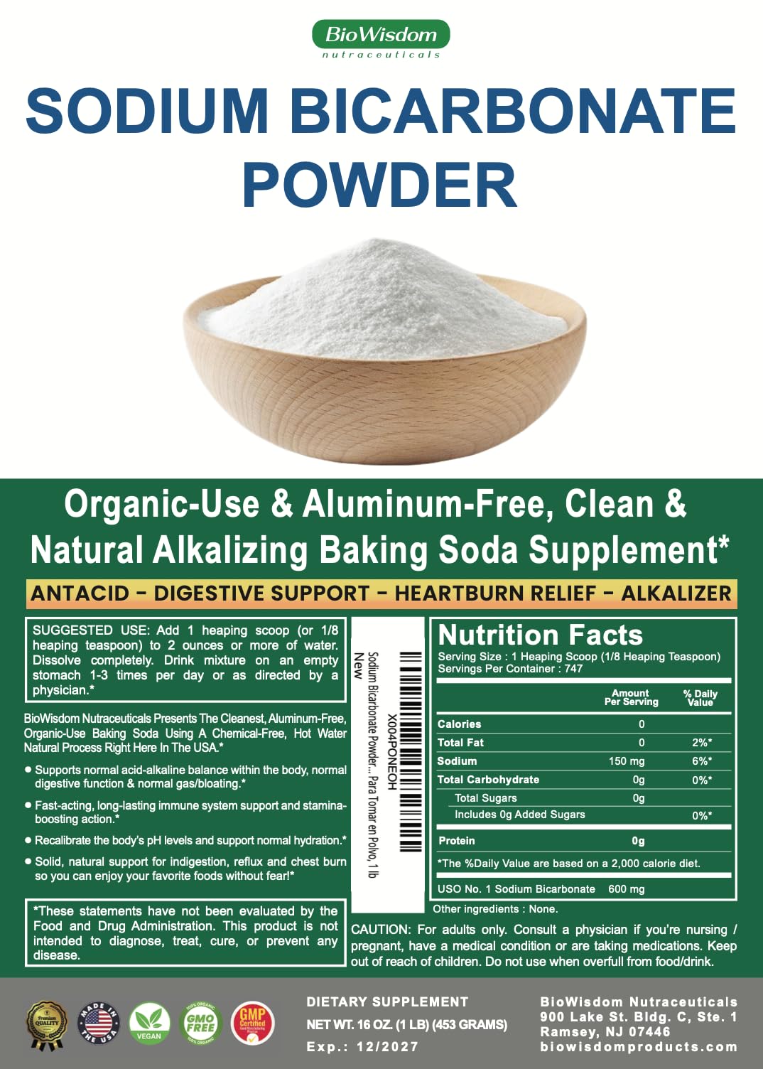 BioWisdom resealable packaging simplifies dosing and storage for busy households.