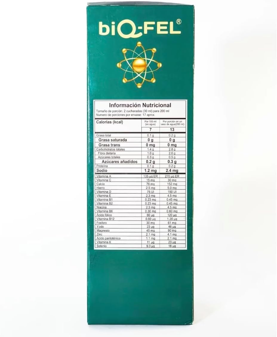 BiQ-FEL bottle pour demonstrates easy, liquid absorption for daily nutrition.