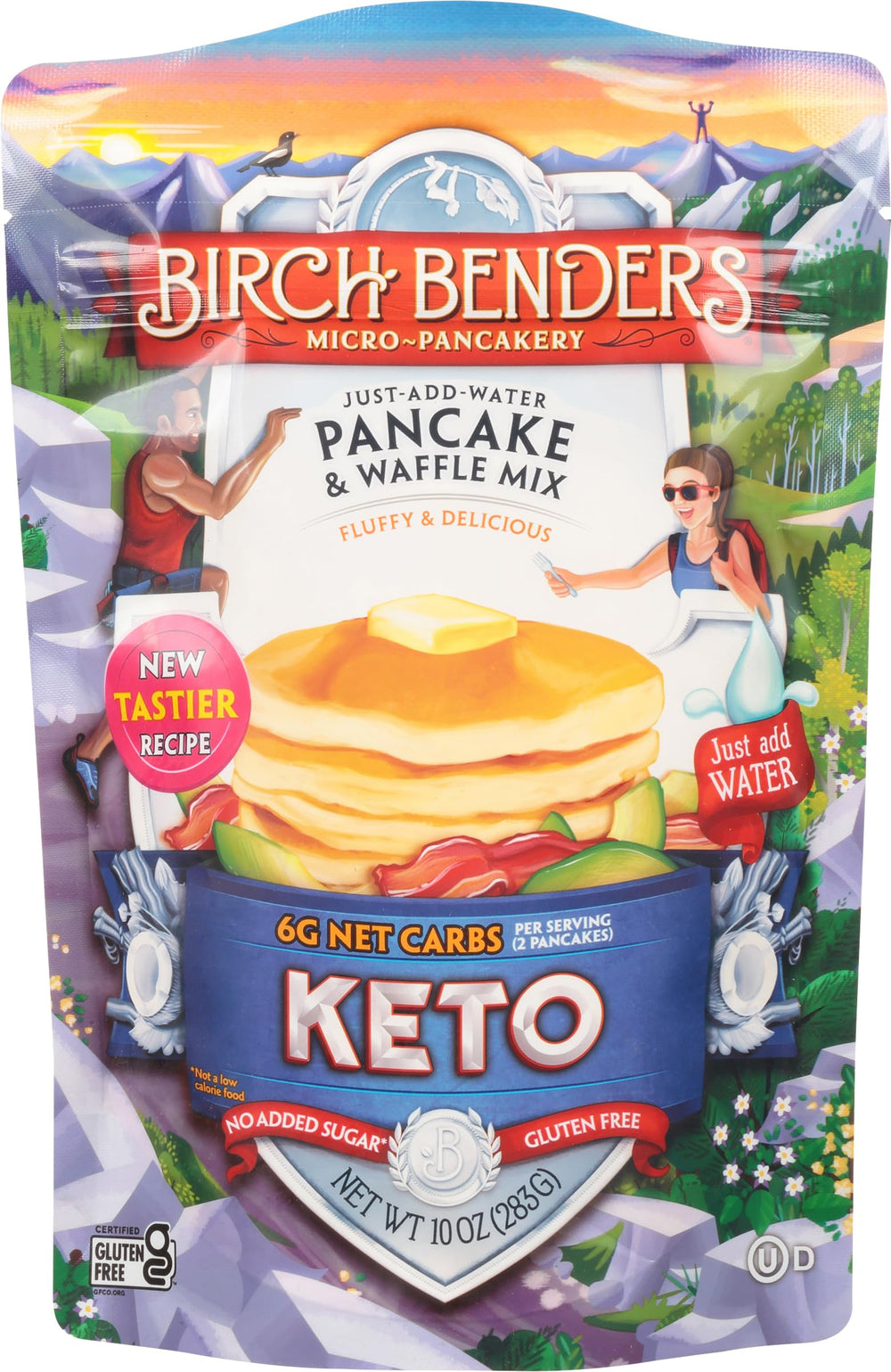 Birch Benders keto pancake mix pouch ready for quick, low-carb breakfasts