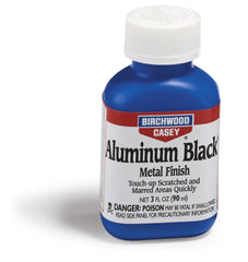 Birchwood Casey Aluminum Black Touch-Up bottle used to restore scratched aluminum parts quickly