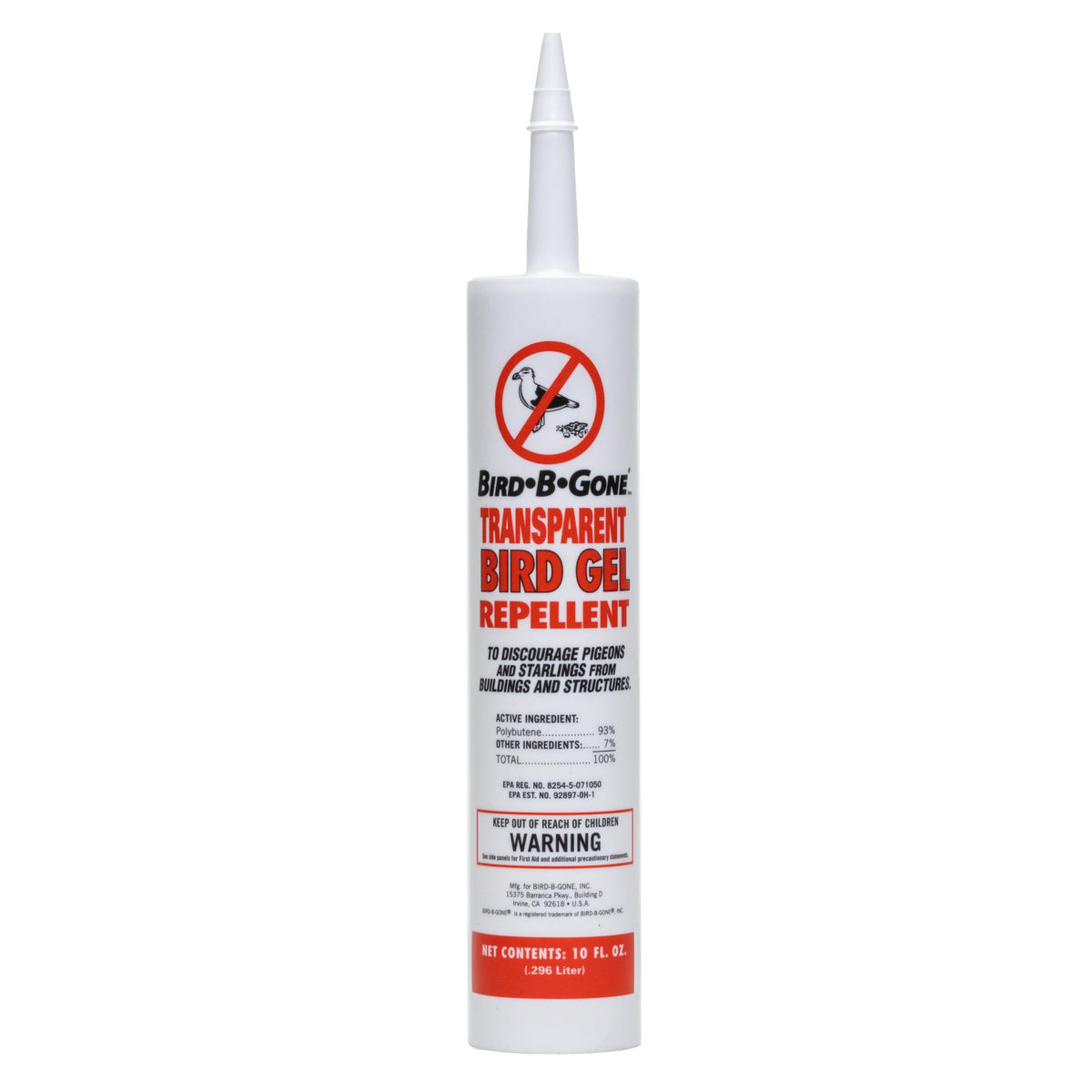 Bird B Gone gel transparent 10oz: solution discrète pour dissuader les oiseaux