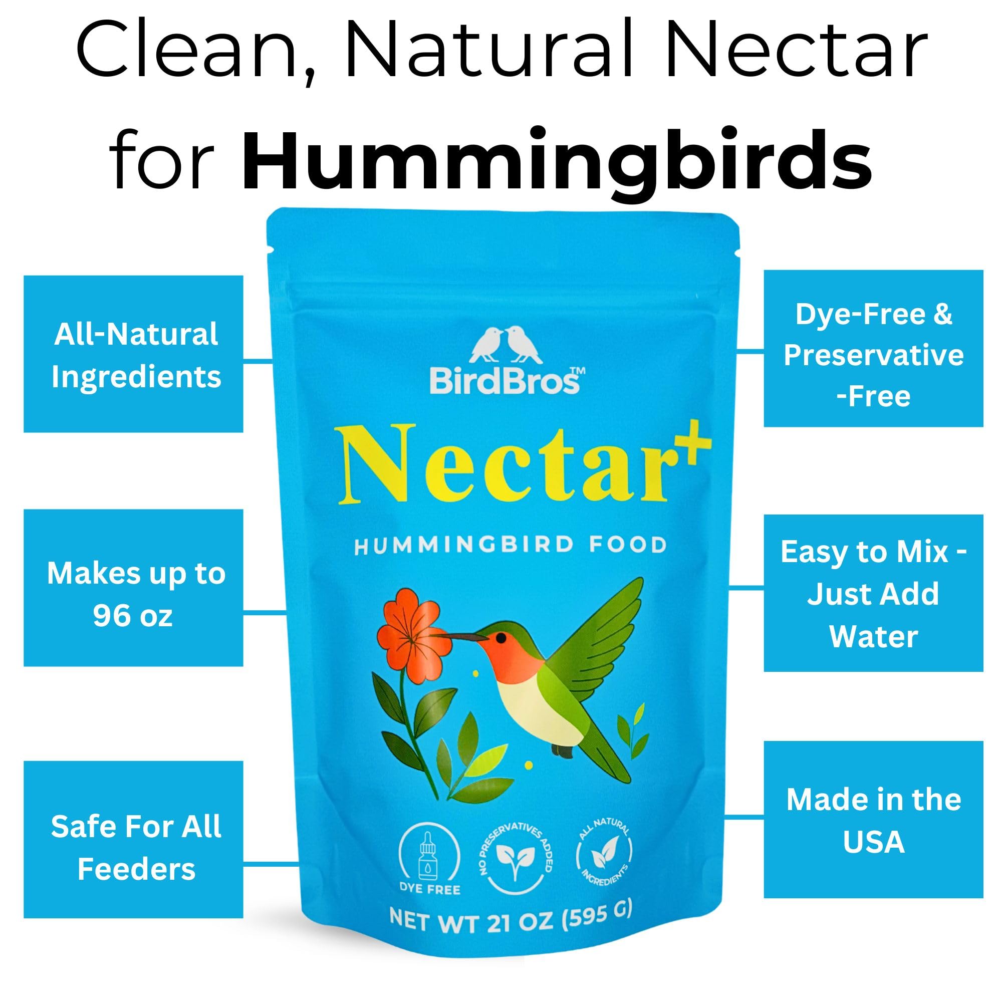 BirdBros nectar powder scoop measuring the perfect mix