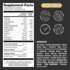 Vanilla shake in a glass demonstrates dairy-free protein enjoyment.