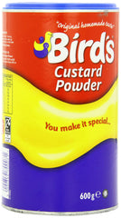 Bird's vanilla custard powder easy-open pack on kitchen counter for quick use