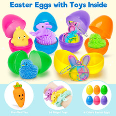 Birebebys colorful eggs showcase varied fillers for Easter excitement.