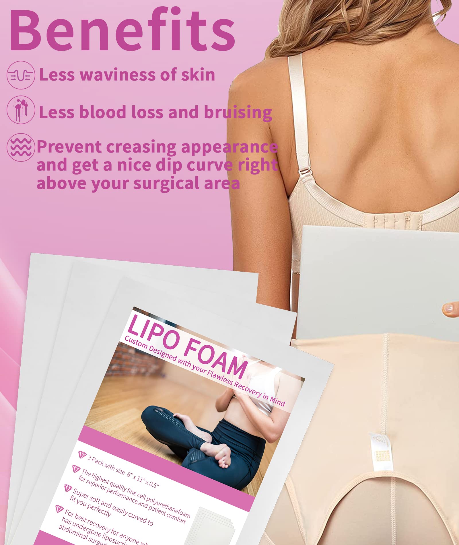 Birllaid compression garment barrier reduces direct skin contact.