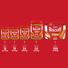 Scooping Biscoff Cookie Butter as a dip for fruit.