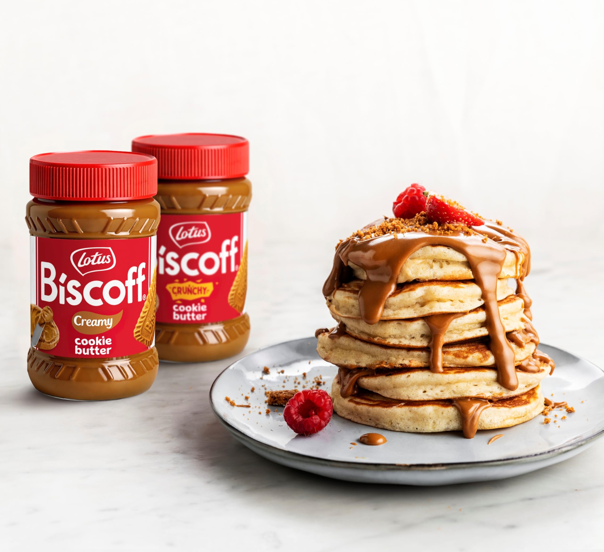 Lotus Biscoff spread ingredients: non-GMO, vegan, RSPO-certified palm oil.