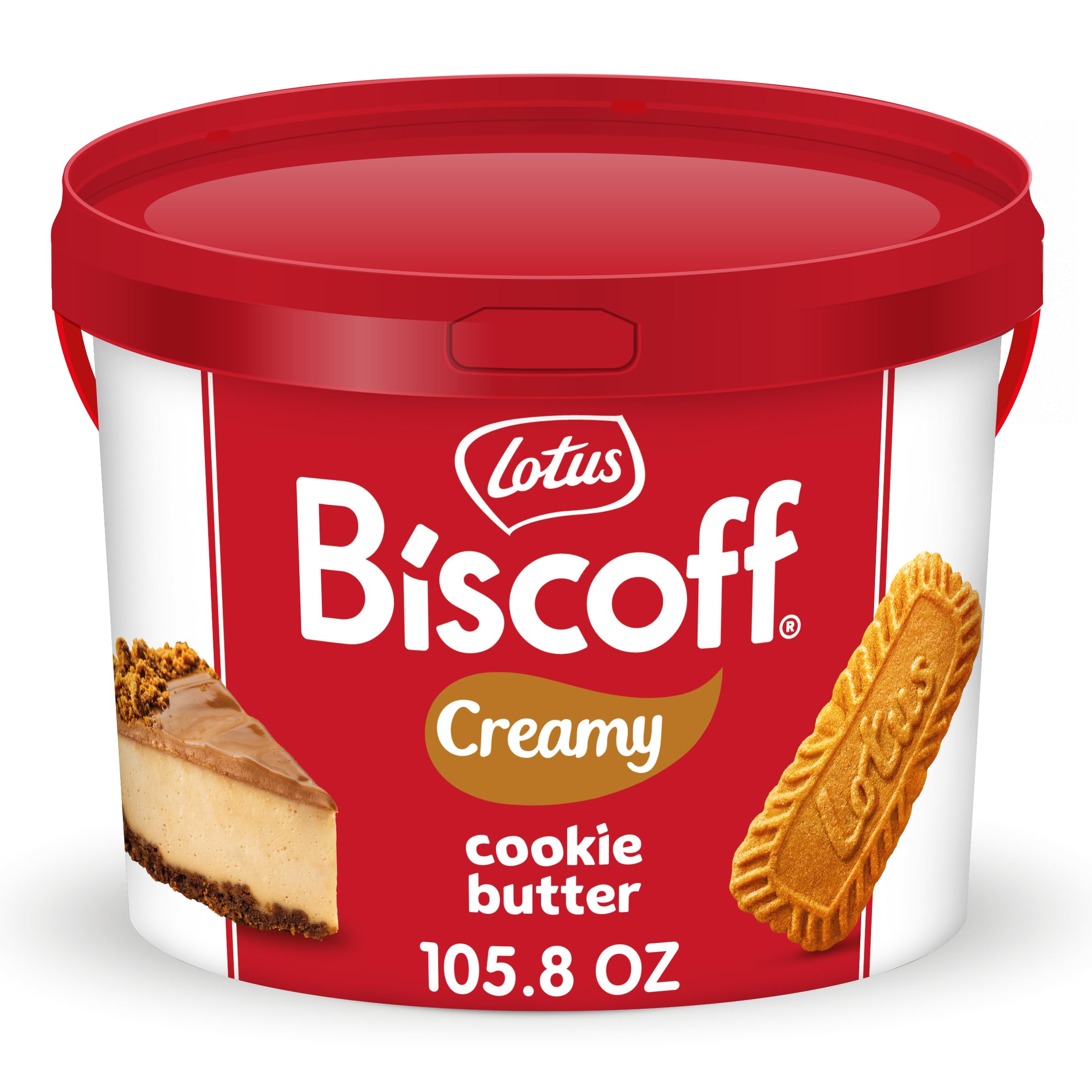 Biscoff Cookie Butter in a jar with smooth texture for spreading.