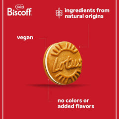 Open Biscoff vanilla sandwich pack showing two fresh 11-cookie portions