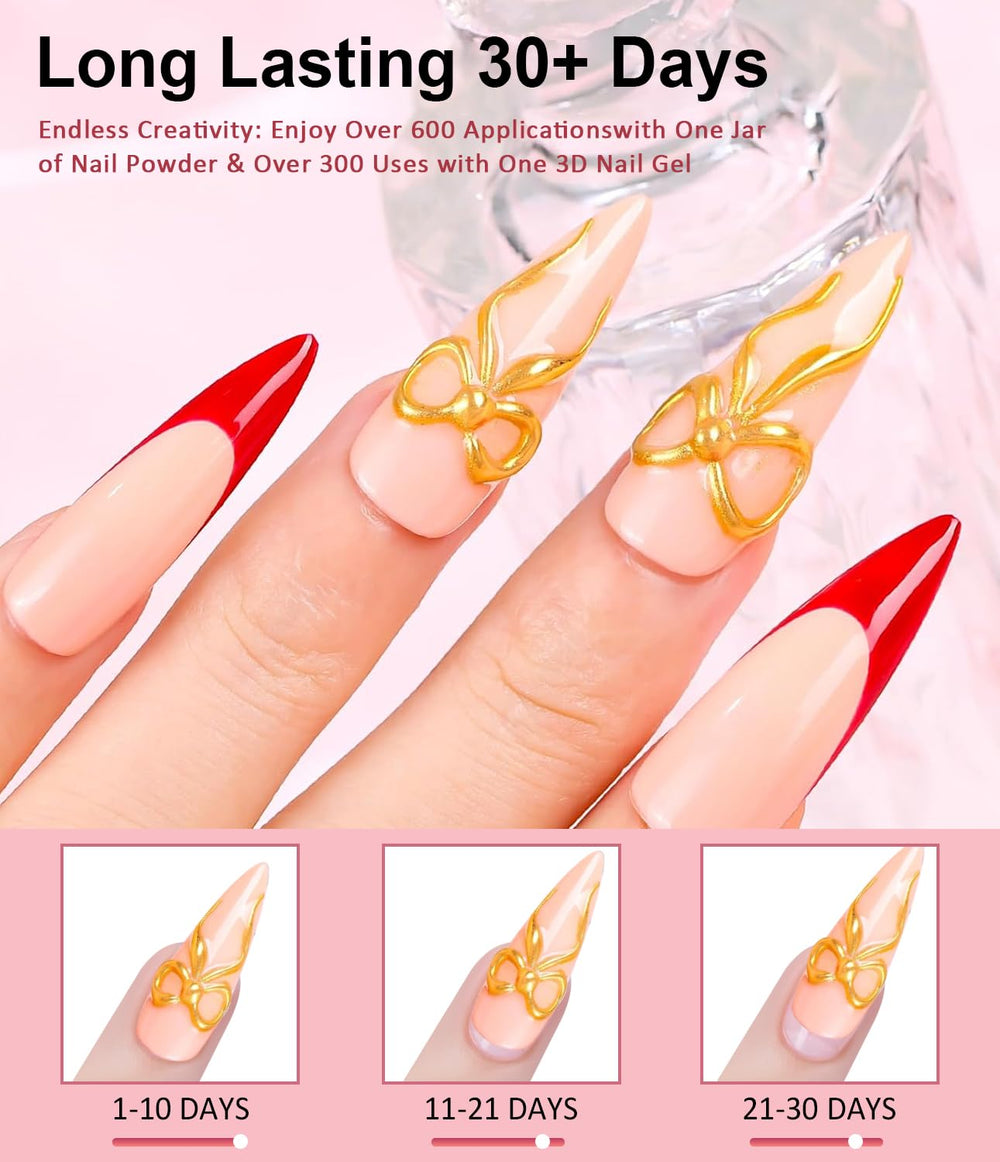BISHENGYF 3D gel nail sculpting kit enabling creative shapes and textures.