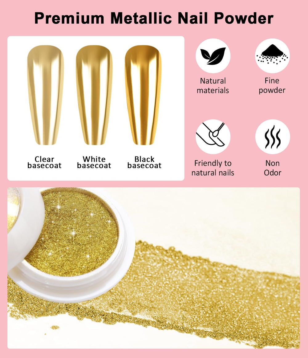 BISHENGYF DIY nail art results showcase versatile designs with chrome accents.