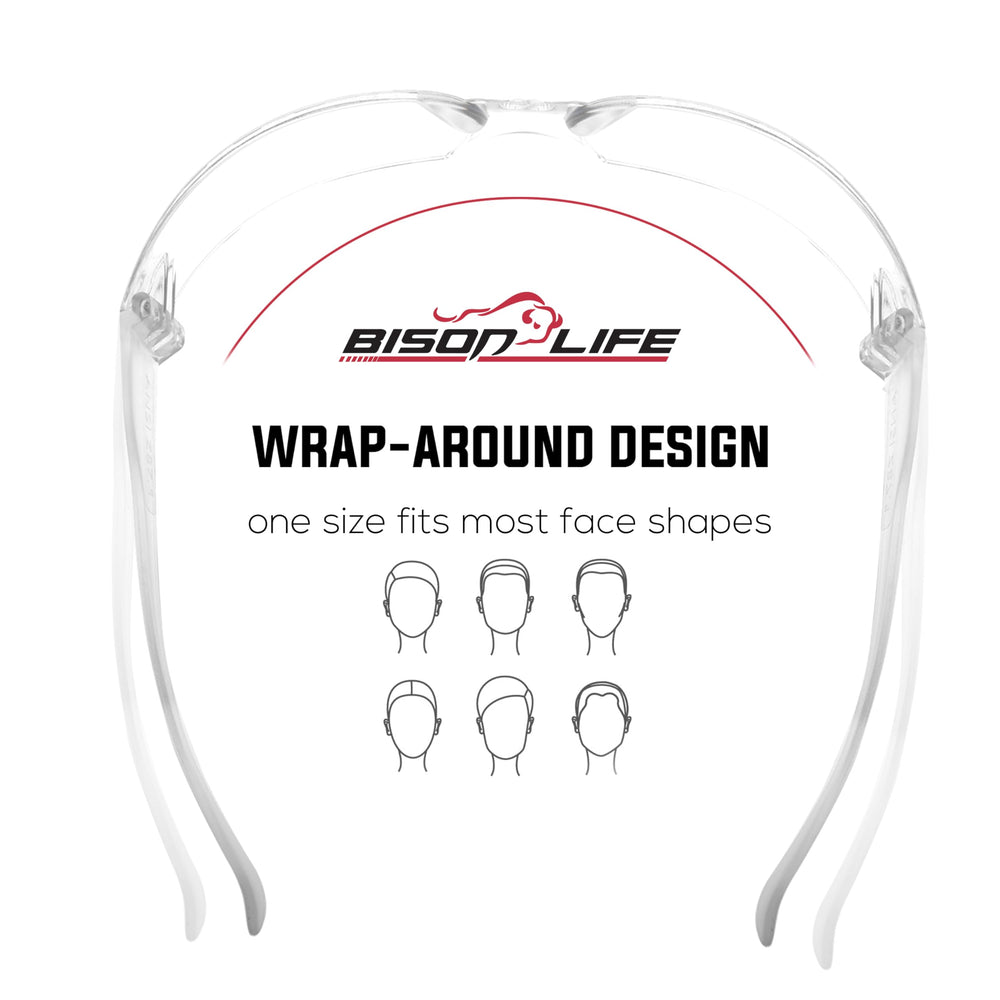 BISON LIFE protective eyewear suitable for work, school, and home