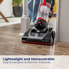 Bissell CleanView Compact extension wand reaches high spots.