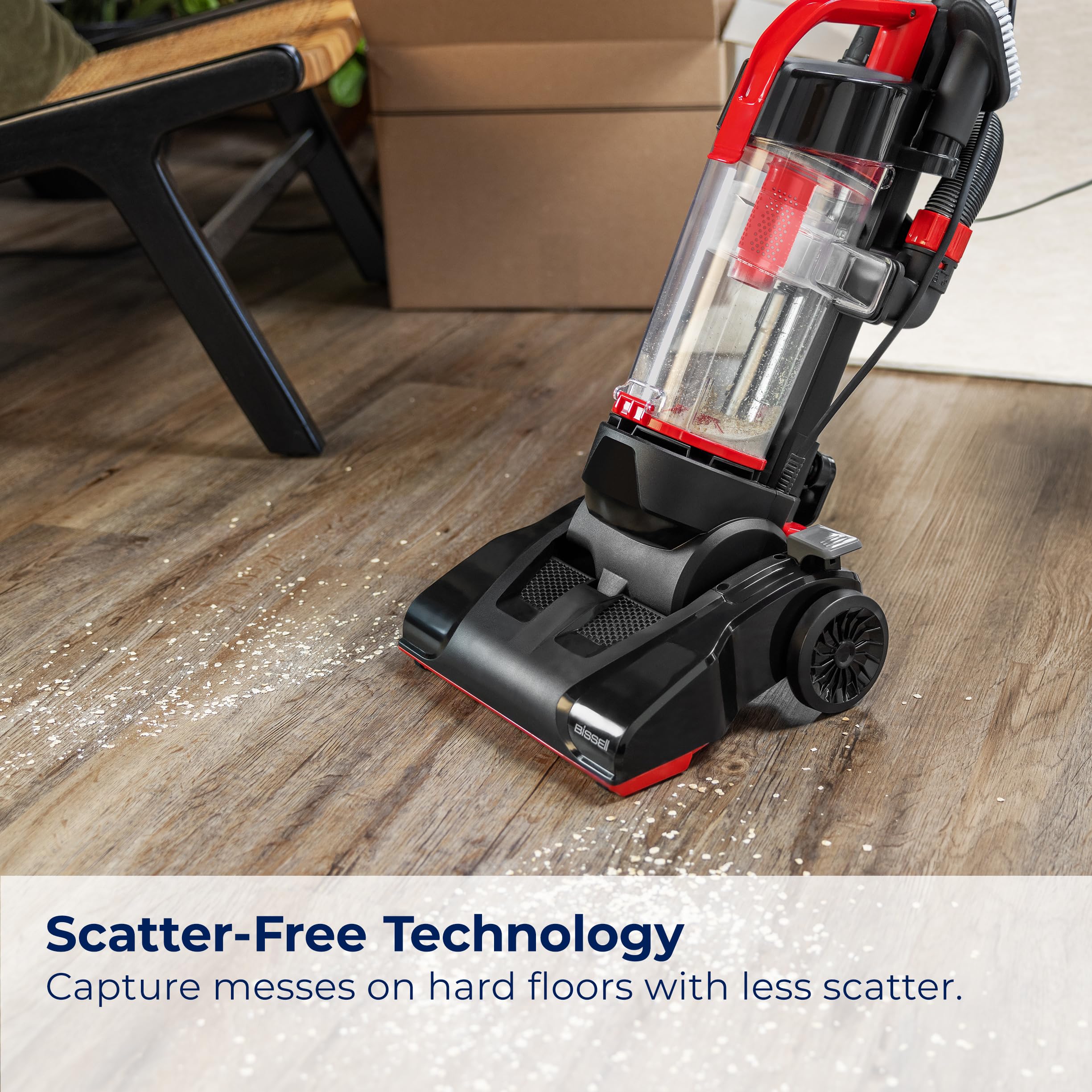 Bissell CleanView Compact powerful suction for hard floors.