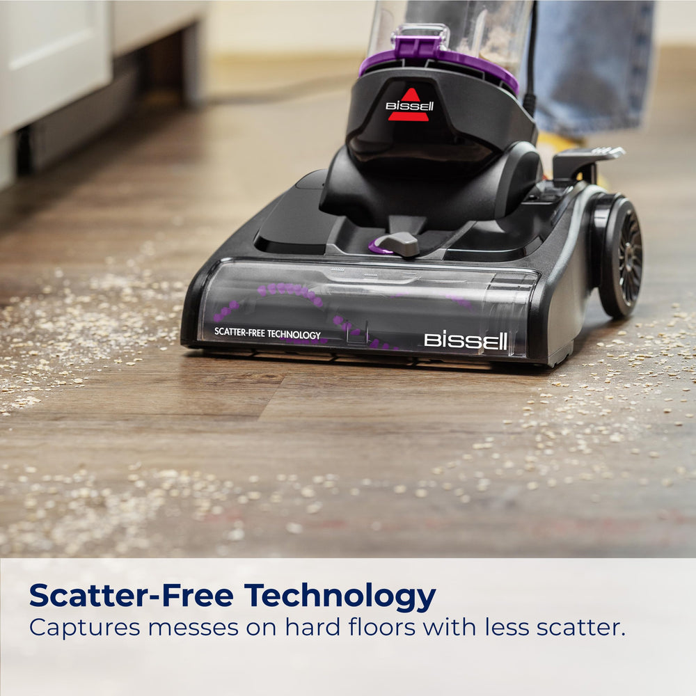 Bissell CleanView Compact Turbo shows lightweight design for easy cleaning.